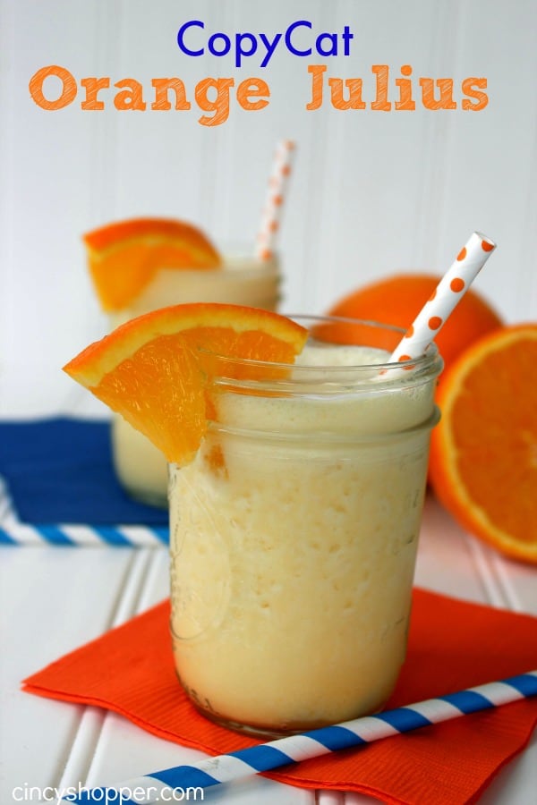 What are the common ingredients you need for Orange Julius recipes?