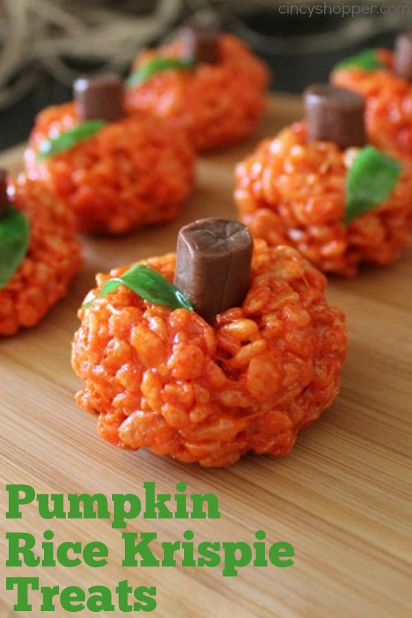 Pumpkin Rice Krispie Treats Recipe - CincyShopper