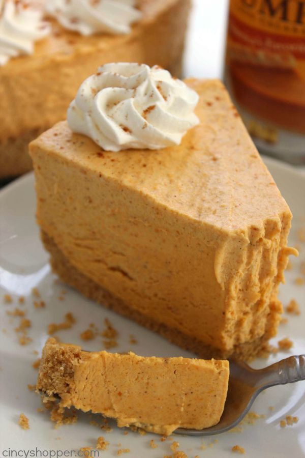 Easy No Bake Pumpkin Cheesecake With Cool Whip