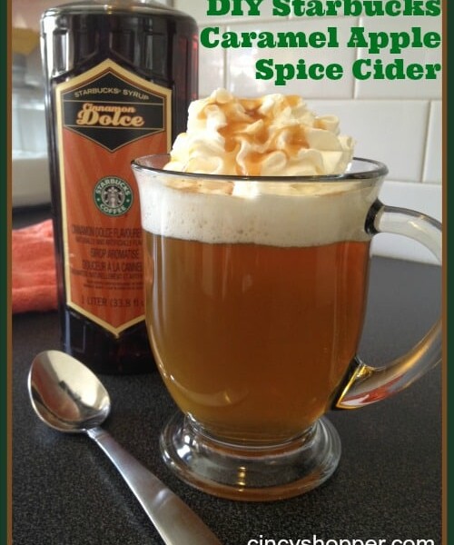 DIY Starbucks Caramel Apple Spice Cider