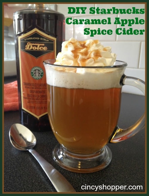 DIY Starbucks Caramel Apple Spice Cider