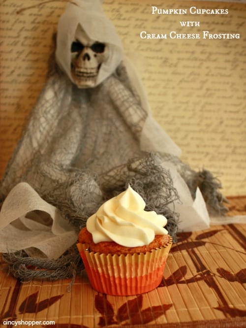 Pumpkin Cupcakes with Cream Cheese Frosting Recipe
