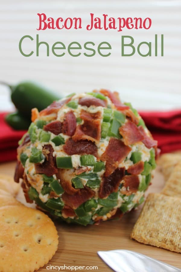 Bacon Jalapeno Cheese Ball - Simple to make. Great for party appetizer.