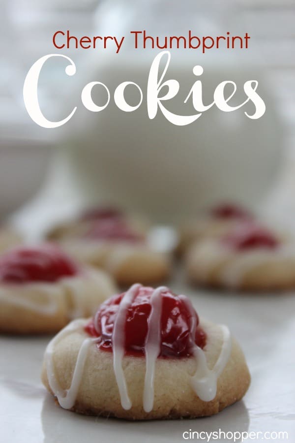 Cherry Thumbprint Cookies _ simple to make. Great holiday cookie.