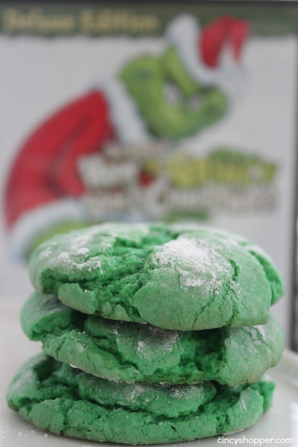 Grinch Crinkle Cookies - ZEN AND HONEY