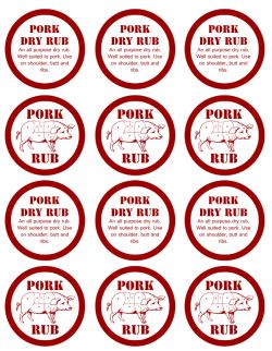 This DIY Gift in a Jar Pork Rub Recipe with FREE Printable Label is perfect for those hard to buy for men on your Christmas shopping lists.