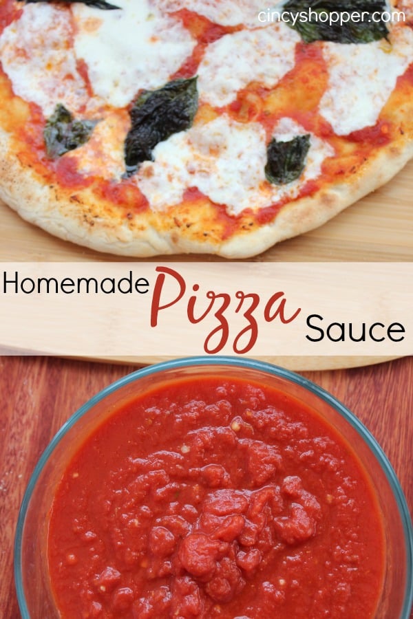 Pizza with homemade sauce recipe