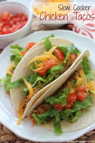 Slow Cooker Chicken Tacos - CincyShopper