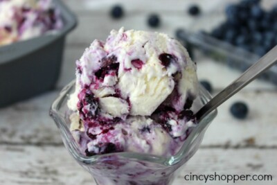 No Churn Easy Blueberry Cheesecake Ice Cream - CincyShopper