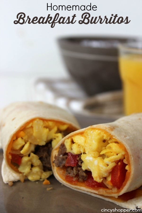 Homemade Breakfast Burritos Recipe