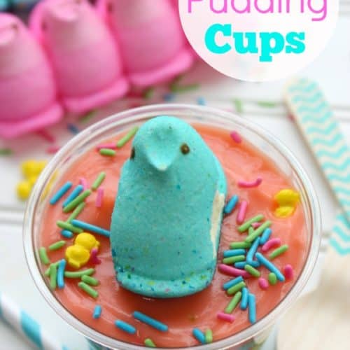 Peeps Easter Pudding Cups - Baking Beauty