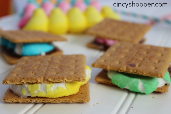 DIY :: Easter Party Favors {Peep S'mores} - Stylish Spoon