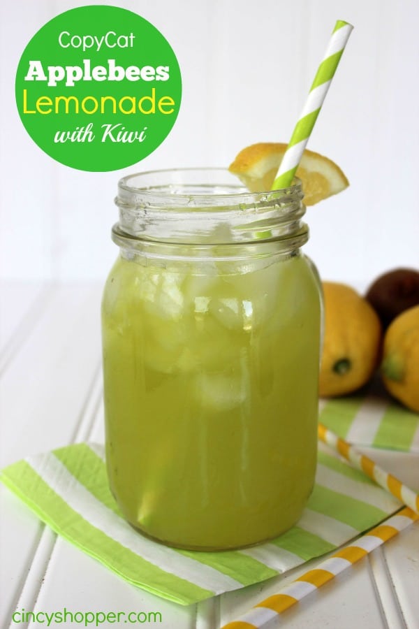 CopyCat Applebee's Lemonade with Kiwi Recipe