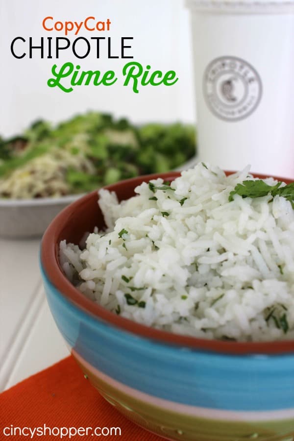 CopyCat Chipotle Lime Rice Recipe
