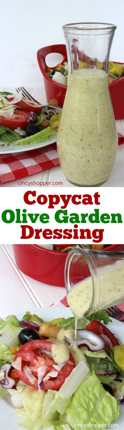 CopyCat Olive Garden Dressing. Perfect dressing so you can enjoy Olive Garden at home. One of my favorite dressings. 