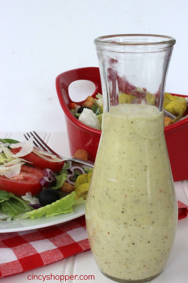 CopyCat Olive Garden Dressing. Perfect dressing so you can enjoy Olive Garden at home. One of my favorite dressings. 