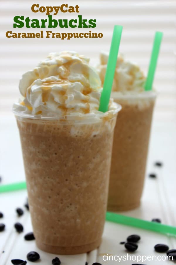 CopyCat Starbucks Caramel Frappuccino Recipe