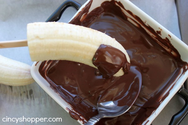 Frozen Chocolate Dipped Banana Pop Recipe