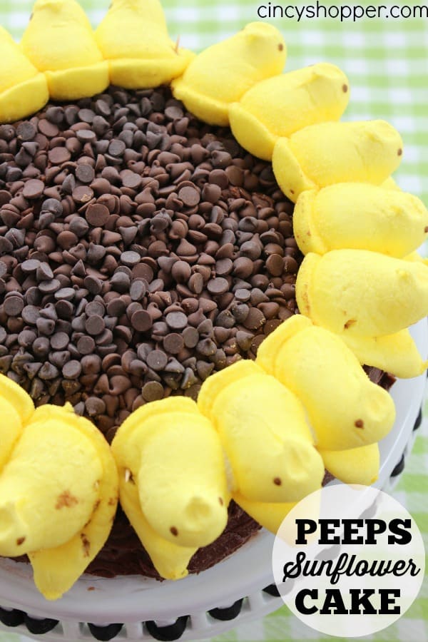 PEEPS Sunflower Cake for Easter - CincyShopper