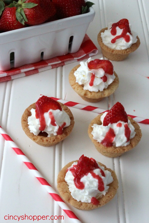 Strawberry Shortcake Cookie Cups 2