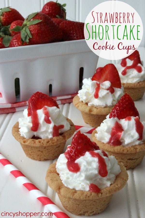 Strawberry Shortcake Cookie Cups Recipe