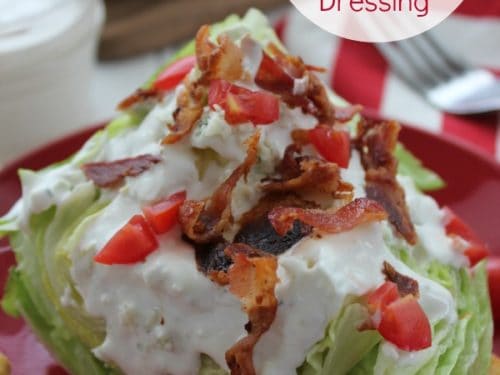 Wedge Salad with Homemade Blue Cheese Dressing Recipe