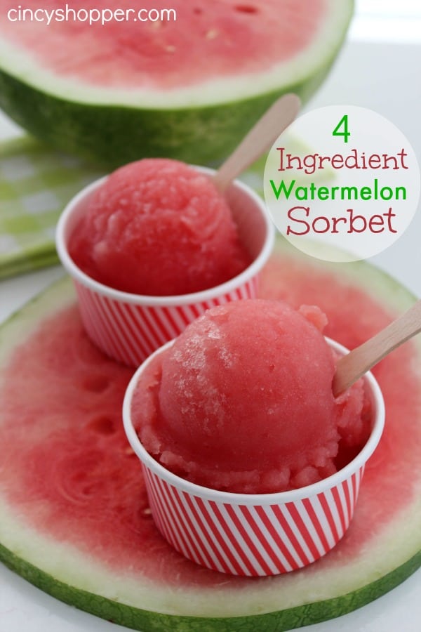 Watermelon sorbet recipe without ice cream maker sale