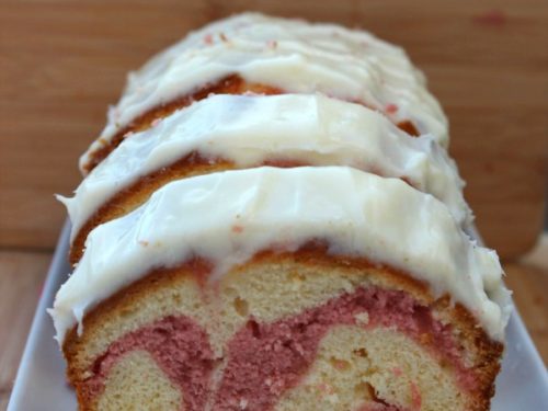 raspberry swirl lemon pound cake - plays well with butter