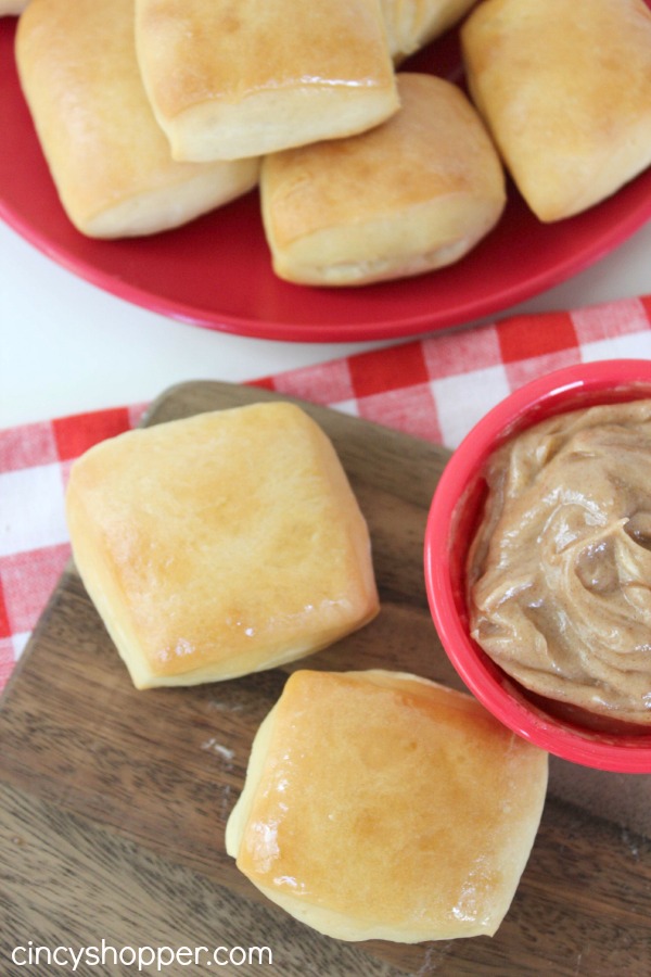 CopyCat Texas Roadhouse Rolls and Honey Butter Super easy to make right at home. Great side addition to just about any meal.