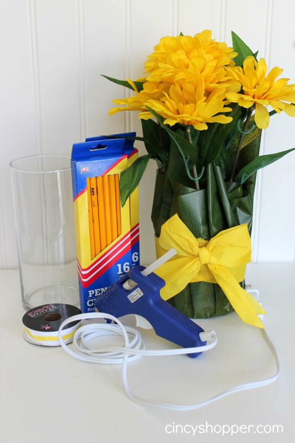 DIY Teacher Gift Pencil Vase