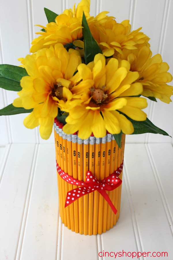 DIY Teacher Gift Pencil Vase