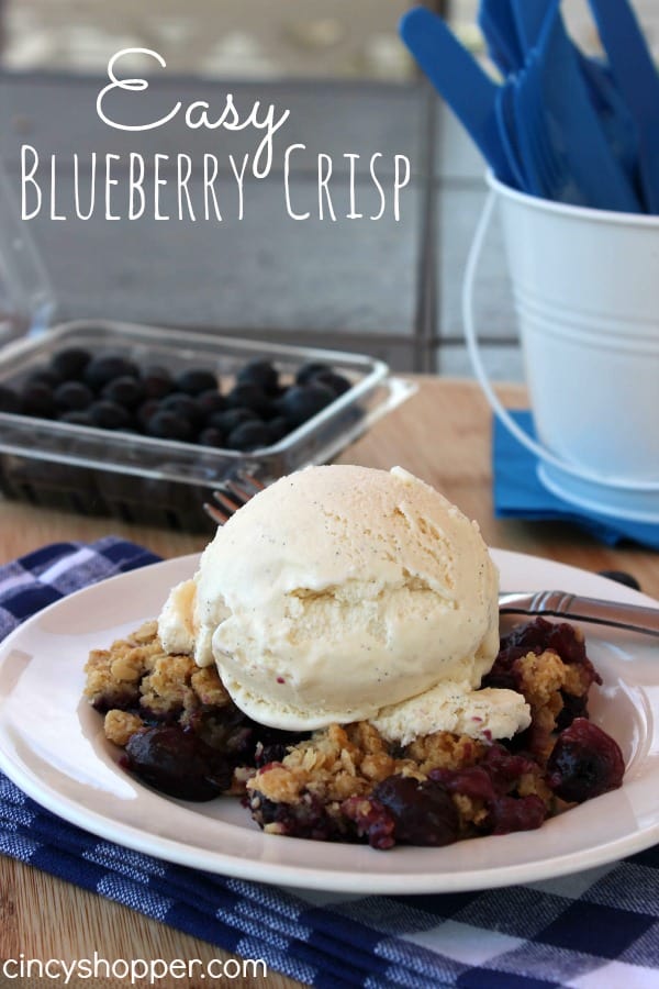 Easy Blueberry Crisp Recipe
