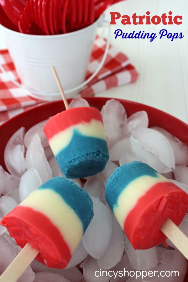 Red White Blue Pudding Pops Recipe