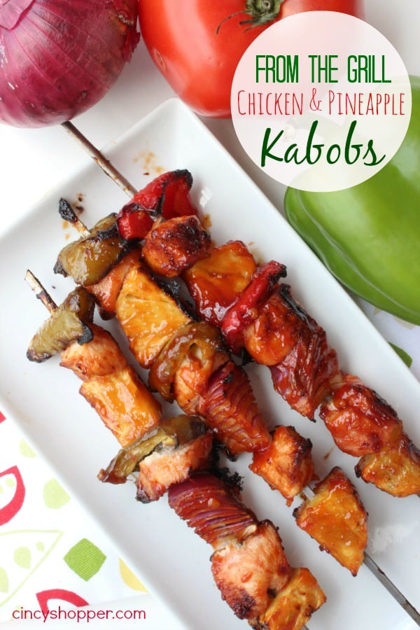 Chicken and Pineapple Kabobs Recipe- Great for summer grilling. Super Easy. Filled with sweet and tangy flavors.