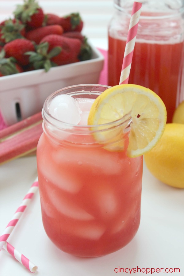 Easy Strawberry Rhubarb Lemonade Recipe