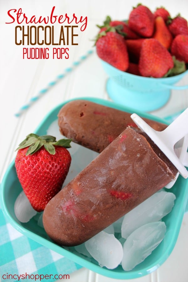 Strawberry Chocolate Pudding Pops Recipe
