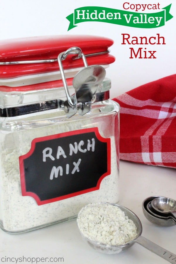 Copycat Hidden Valley Ranch Mix Recipe