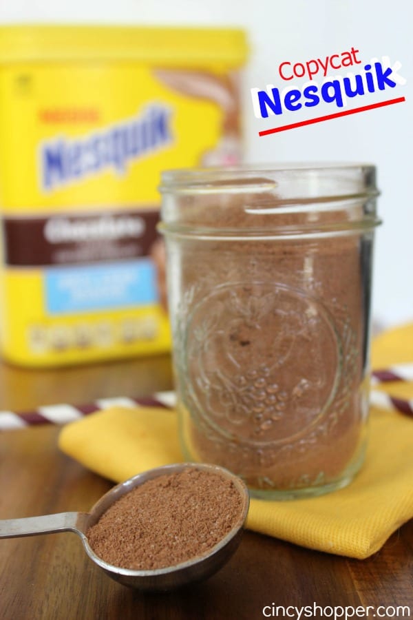 Copycat Nesquik Recipe. Make your own Nesquik Chocolate Milk at home with ingredients from your kitchen cabinet.