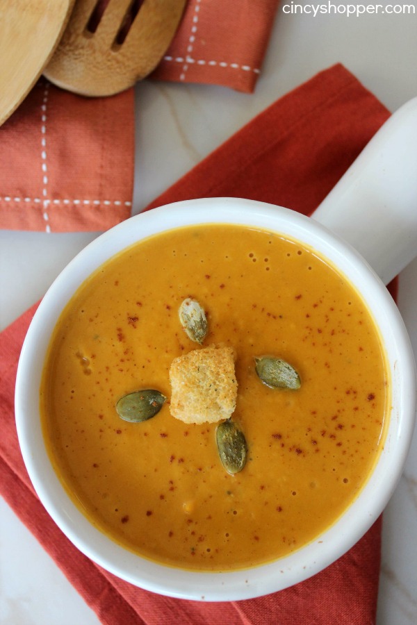 This CopyCat Panera Autumn Squash Soup was “Over the Top” delicious! Perfect fall soup. Plus saved $$'s by making at home.