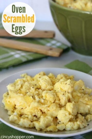 Oven Scrambled Eggs Recipe - CincyShopper