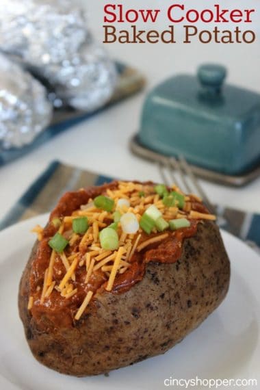 Slow Cooker Baked Potatoes Recipe - CincyShopper