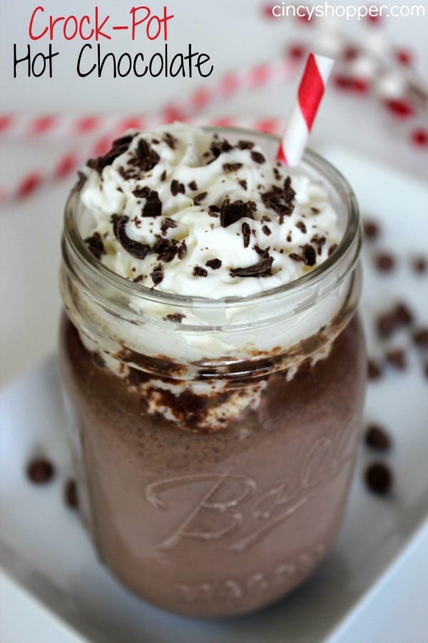 Crock Pot Hot Chocolate - JoyFoodSunshine