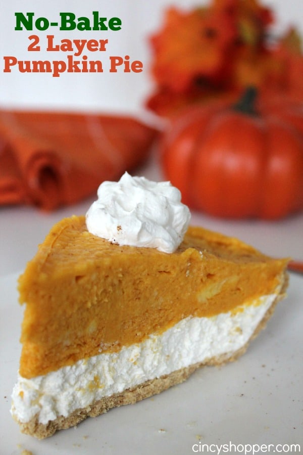 No Bake 2 Layer Pumpkin Pie Recipe - CincyShopper