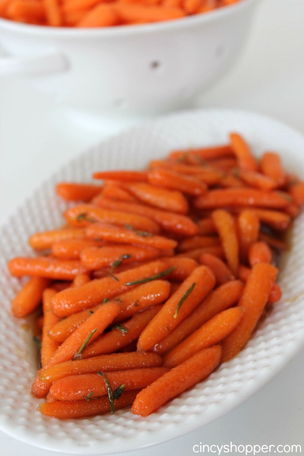 Honey Glazed Carrots Perfect for a Thanksgiving, Christmas or any day side dish. Lots of great flavors of honey, brown sugar, butter, and thyme!