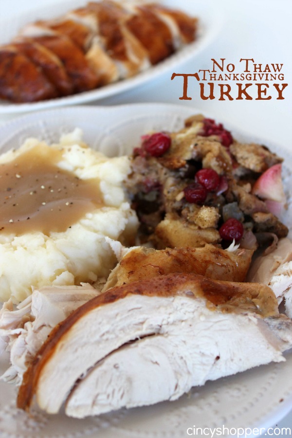 No Thaw Thanksgiving Turkey Recipe-THE BEST Thanksgiving Turkey! Moist and Delish! No need to thaw ahead of time.