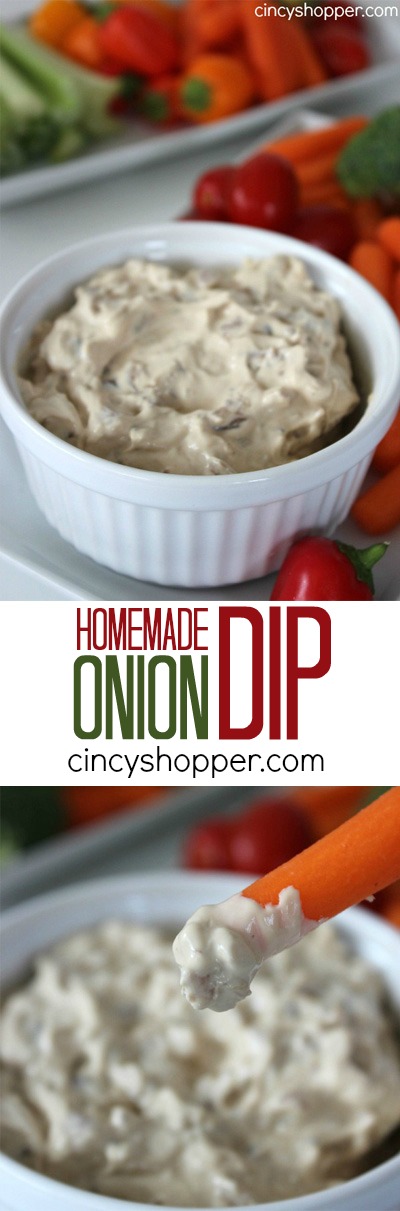 Homemade Onion Dip- If you are looking for a great dip this Homemade Onion Dip Recipe will be perfect. Loaded with great onion onion flavors and great for serving up with veggies or chips. 