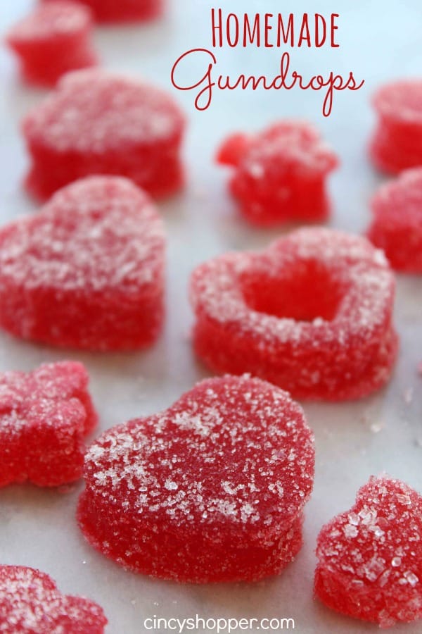 Selbstgemachte Gummibonbons zum Valentinstag