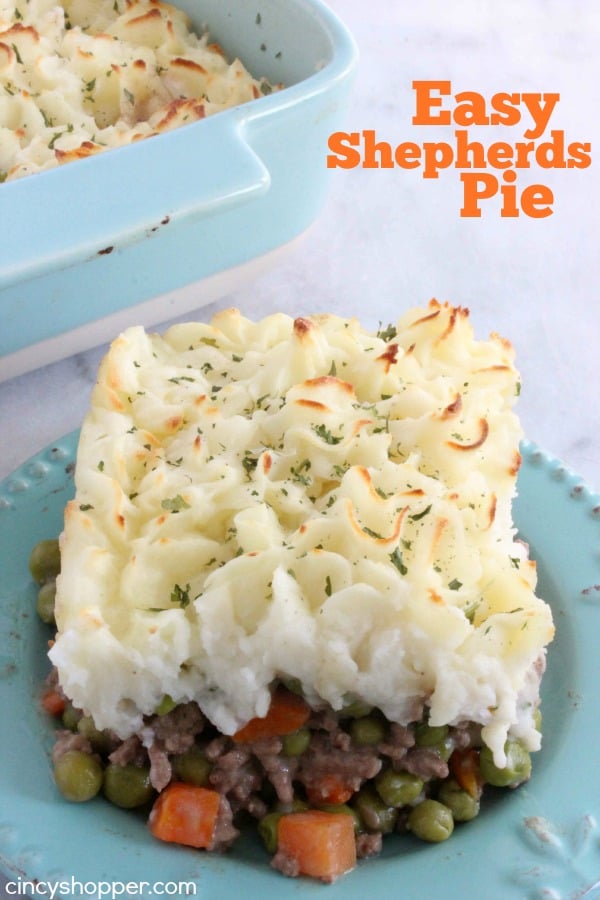 Text on image Easy Shepherd's Pie