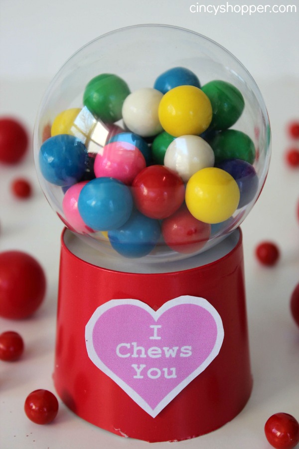 bubble gum machine valentines