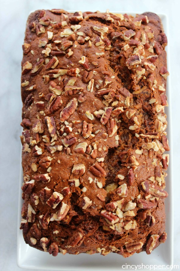 CopyCat Starbucks Banana Nut Bread Recipe- Save $$'s and enjoy your favorite Starbucks bread at home. This copycat recipe includes nuts and a hint of cinnamon flavor... just like Starbucks!